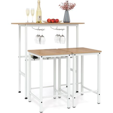 Set da bar per 2 con porta bicchieri e porta bottiglie (1/5)