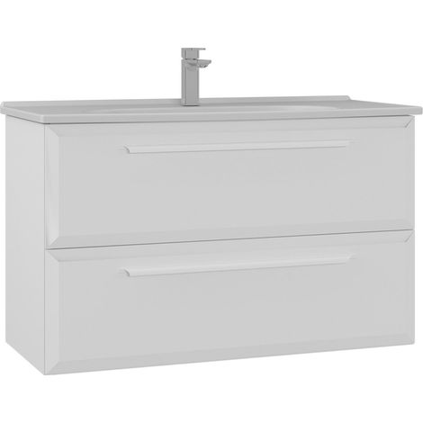 Mobile lavabo "Nuvola 100 v2" - 100 x 50 x 62 cm - Bianco (1/3)