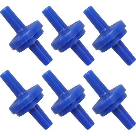 10 Stück Einweg-Rückschlagventile aus PP-Kunststoff, Wasserstopfen für 4-mm-Rohre, Luftansaug-Membran, Blau (1/5)