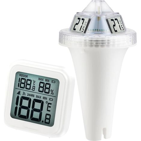 Thermomètre à Eau Thermomètre De Piscine Numérique Flottant, Facile À Lire, Étanche IP68, For La Natation (1/5)