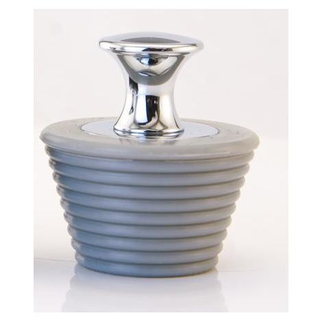 Tapón para bañera, tapón fiable que evita que el agua fluya hacia la ducha y el lavabo (gris) (1/3)