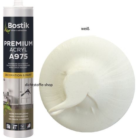 Bostik A975 Premium Acryl weiß 1K Dichtstoff 300ml Kartusche (1/4)