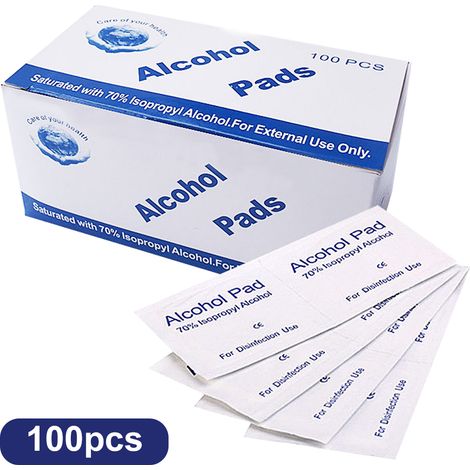 100 lingettes humides jetables par boîte, emballage individuel, pour le nettoyage des téléphones portables et de la vaisselle. (1/5)