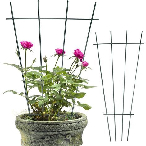 Cadre d'escalade de Jardinage Treillis d'escalade en Fer Support de Treillis de Jardin Support de Plante Cadre d'escalade de Jardinage pour Plantes Grimpantes D'intérieur en (1) (1/5)