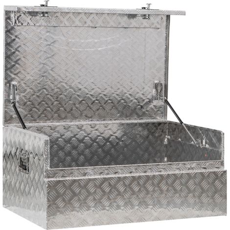 Mw Tools – Coffre de chantier en aluminium 353 l – Dimensions 1100 x 700 x 500 mm – Résistant aux chocs et intempéries – MWA445