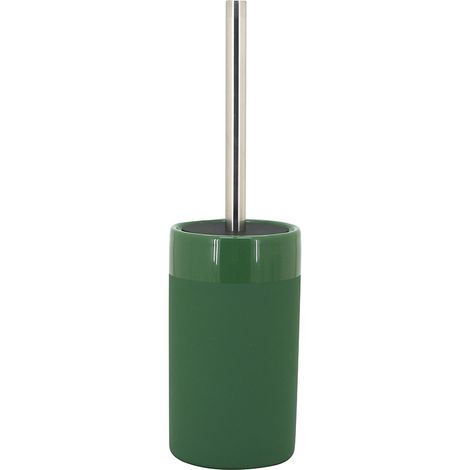 Porta scopino d'appoggio verde scuro in ceramica - Serie Green (1/3)