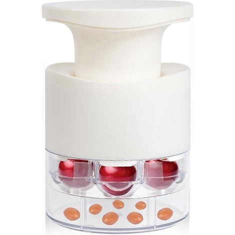 Dénoyauteur Cerise 7-en-1, Outil Polyvalent pour Retirer Noyaux Rapidement, Accessoire de Cuisine Pratique pour Fruits Frais (1/5)
