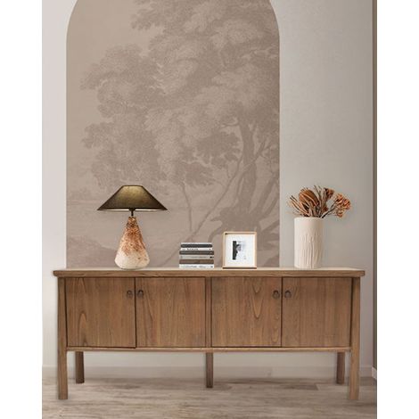 Yara - Buffet en bois massif de Sungkai 170 cm (1/5)