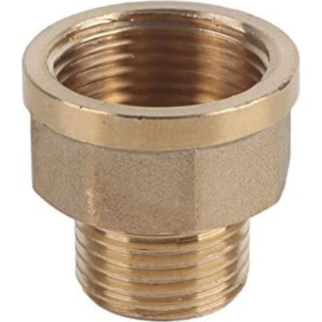 Raccord de tuyauterie en laiton, douille réducteur adaptateur de tuyau, filetage mâle 1/2 BSPT et filetage femelle 3/4 BSPT, 1 pièce (1/4)
