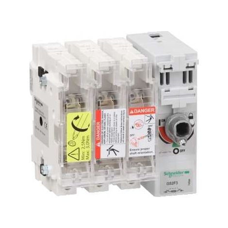 Corpo int. sez. con fusibile TeSys GS2F - 3 poli - 50A - DIN 14 x 51 mm - GS2F3
