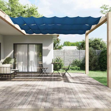 vidaXL Auvent vertical Bleu 140x420 cm Tissu oxford (1/5)