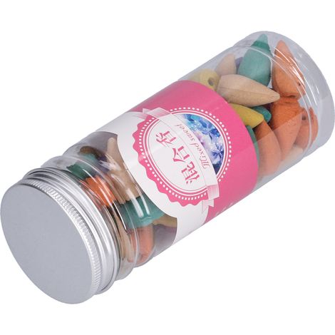 Set mit 60 Gegenstrom-Räucherkegeln, verschiedene Duftrichtungen für Toilette, Badezimmer, Wohnräume, Aromatherapie (1/5)