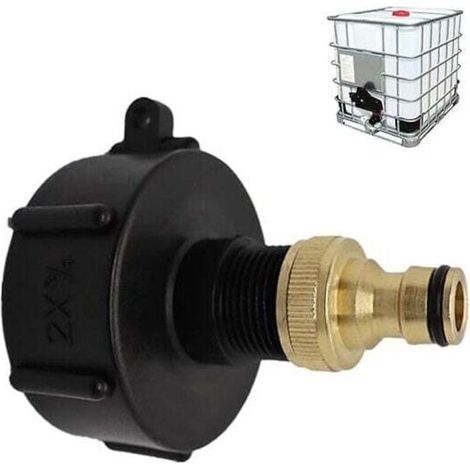 Schnellkupplung für 1000-Liter-Tank S60X6, Mehrtankhahn, Schlauchanschluss, IBC-Tankadapter, 1/2-Zoll-Messingauslass