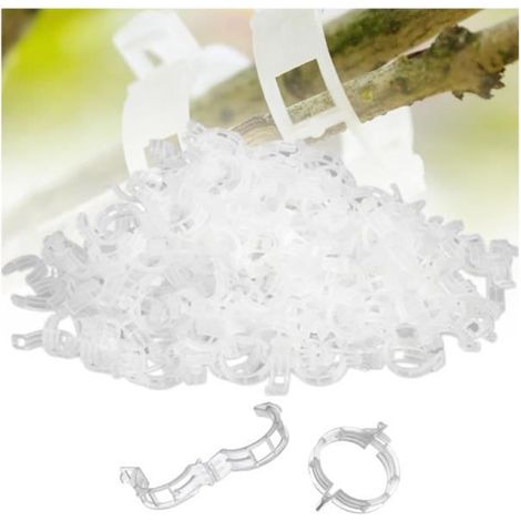 150 Stück Pflanzenstützen, Tomatenclips für den Garten, Pflanzenhalter/-verbinder, Schnur, Rankgitter für Weinreben