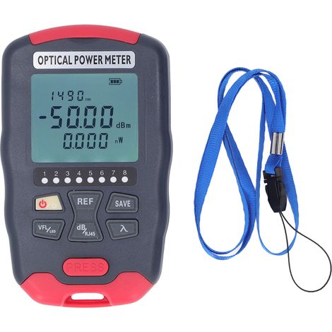 20 km Glasfaser-Leistungsmesser, rotes Licht, VFL, visueller Fehlerorter, Netzkabeltester, LED, optisch – 50 – +26 dBm Messbereich (1/5)