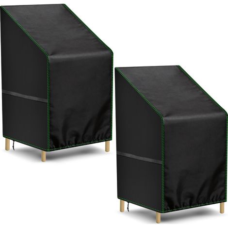2pcs Housse Chaise Exterieur, Housse de Protection Chaise de Jardin (1/5)