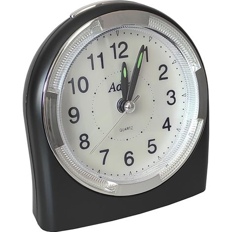 Reloj despertador de cuarzo PT101 - Negro Adler