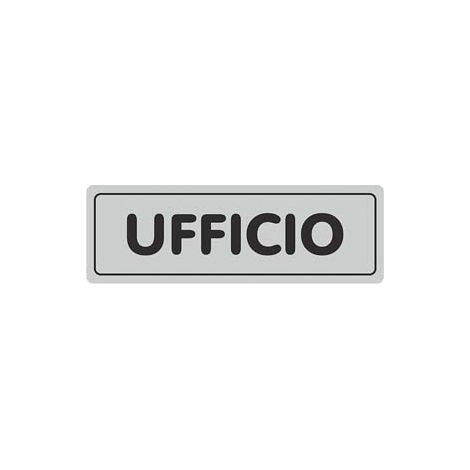 TARGHETTA ADESIVA UFFICIO- - cm.15X5h. - 10 pezzi