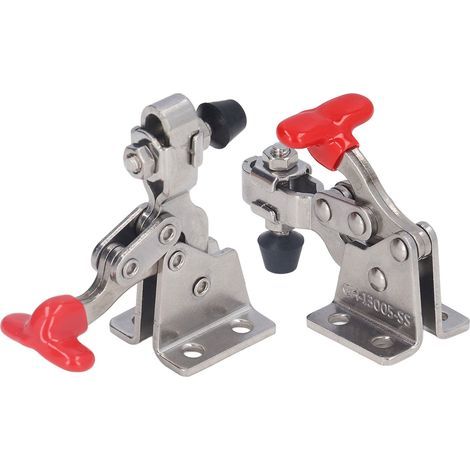 Étau à bascule vertical à dégagement rapide 150 lb pour fixation de menuiserie et décoration intérieure (1/5)