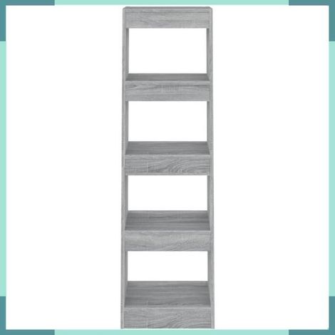 813591 Bibliothèque/Séparateur de pièce Sonoma gris 40x30x135 cm (1/5)