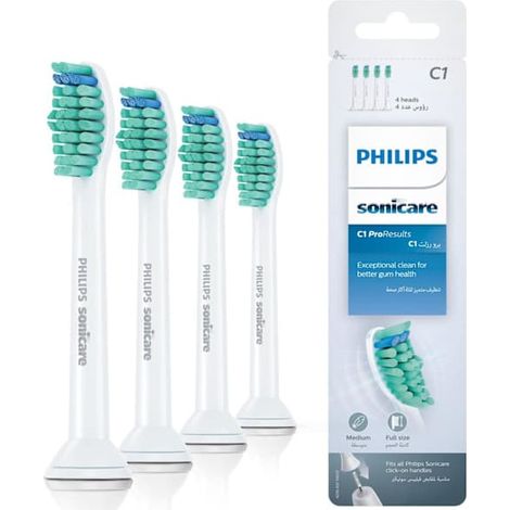 4 têtes de brosse de rechange compatibles avec Philips Sonicare, l'emballage peut varier, blanches, G2 Blanc G2