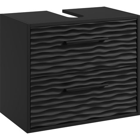 Mobili da bagno Etna 60 x 35 x 50cm Nero - armadio mobiletto lavabo (1/5)
