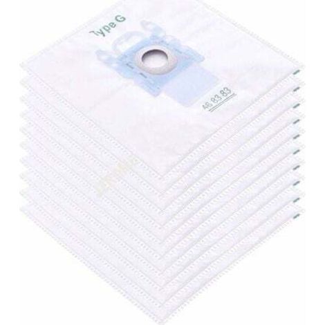 YMYNY Set of 10 bag filters for dust bags for Bosch Type G/MegaFilt Super Tex BBZ41FG 468383, VBBS600V00, 6000...6999, 32A2, 42A04