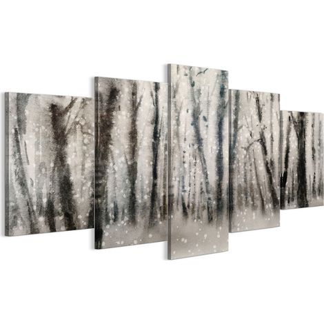 Quadro su tela italiana 100 x 50 cm pentattico - stile classico - natura Quadro su tela italiana 150 x 75 cm pentattico - stile classico - natura (1/5)