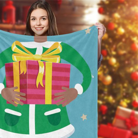 BL649 Couverture de Noël standard personnalisée 80100cm (1/5)