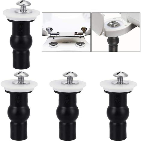 Kit de vis universel pour WC - 4 pièces - Noir (1/5)