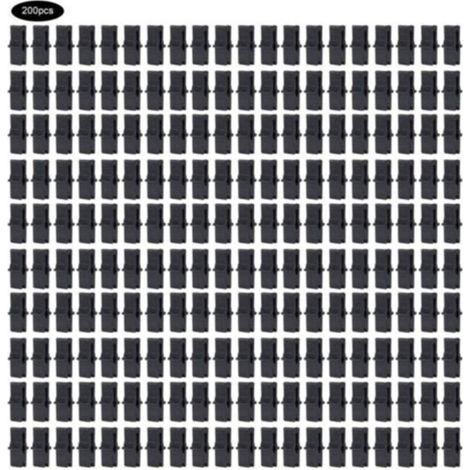 200 Pcs Pince à film, Serre Film Clip Fixation Pince Serre Accessoires pour Filet En Plastique Film À Effet de Serre omentum (1/5)