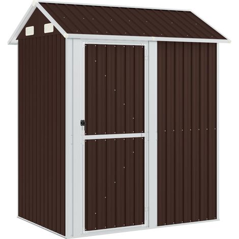 Maison Exclusive - Abri de jardin marron 192x152,5x237 cm acier galvanisé (1/5)