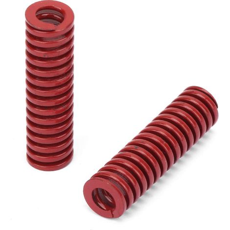 2pcs Ressort de Moule Long, Estampage en Spirale Ressort de Compression à Charge Moyenne Rouge avec Acier de Haute Précision (OD 10mm ID 5mm)(TM1030mm-Rouge1) (1/5)