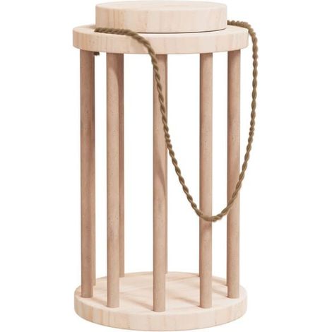 Mangeoire à foin pour lapins, 15 cm de diamètre, 25,5 cm de hauteur, en bois de cèdre massif. (1/5)