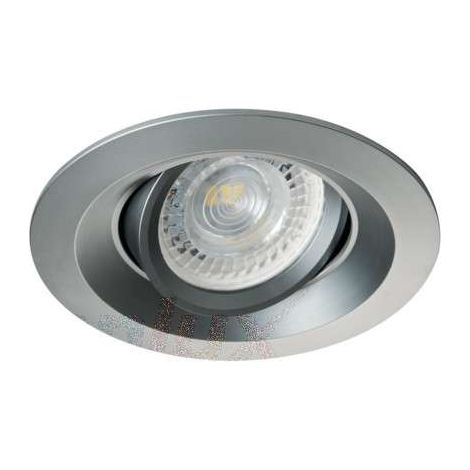 Porta spot integrato 75mm foratura rotonda Grigio (1/5)