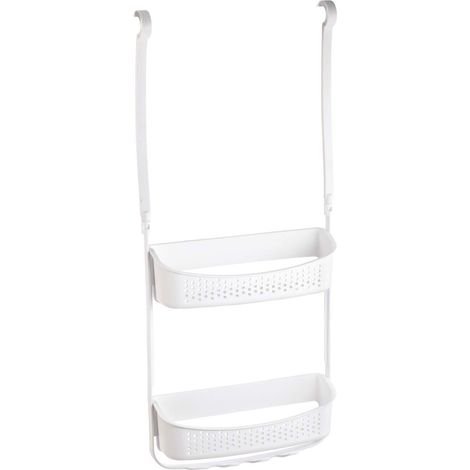 Serviteur de Douche 2 Paniers "Vesper" 69cm Blanc (1/5)