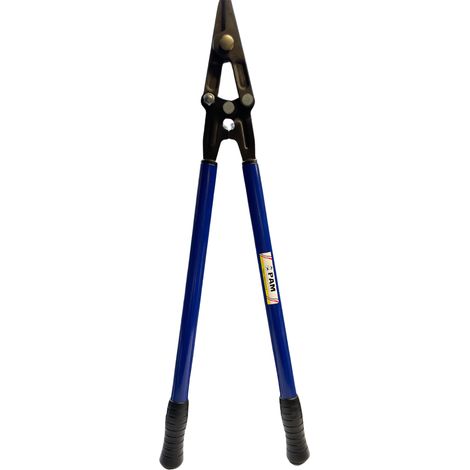 Cisaille à Tôle à feuillard à deux mains lame droite 120-75. Fabrication Française, longueur 75cm, capacité de coupe pour tôle bleue de 120kg/mm2 , 2,5mm. Fabrication Française (1/3)