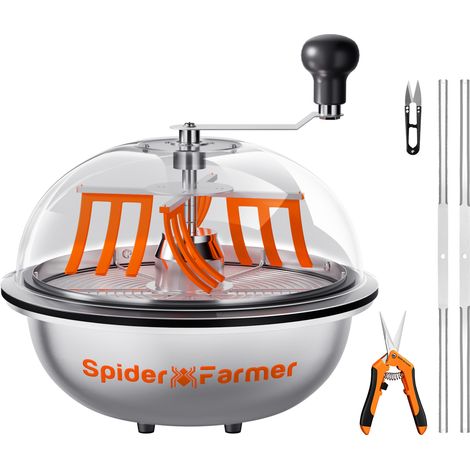 Spider Farmer 13" Blatt-Schüsselschneider mit gezackten Klingen für Hydrokultur, manueller Entlauber