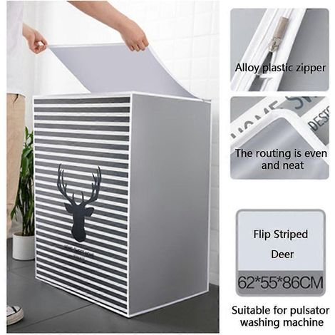 Housse pour lave-linge à chargement par le haut/frontal, pour lave-linge séchant à tambour/pulsateur - A (1/4)
