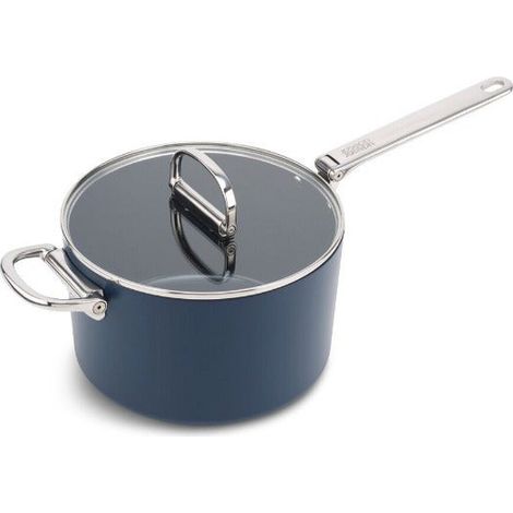 Padella antiaderente Joseph Joseph Space de 23 cm (5,4 qt), manico pieghevole de acciaio inox, adatta all'induzione, forno fino a 232°C, facile da riporre. (1/5)