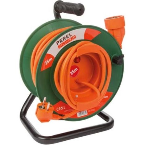 ENROULEUR DE CÂBLE POUR JARDIN 25 m - 3G1.5 - TERRE FRANÇAISE
