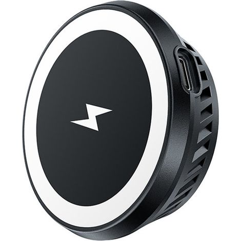 Caricabatterie induttivo wireless con sistema di raffreddamento, grigio scuro (1/5)