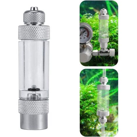 Contador de burbujas, accesorios para bombas de aire de acuario, herramienta para medir los niveles de CO2 en peceras (cabezal único) (1/5)