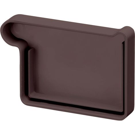 Embout de gouttière en PVC 68mm gauche – Montage simple par emboîtement – Résistant aux UV et intempéries – Made in Germany