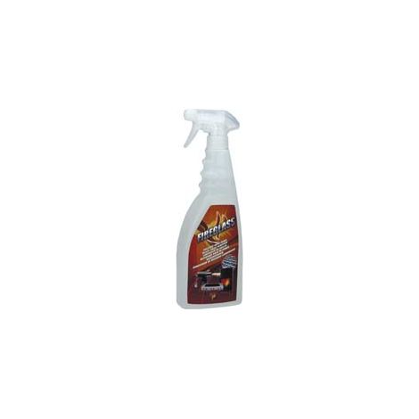 PULITORE PER VETRO CERAMICO DI CAMINETTI FIREGLASS- - ml 750 in flacone spray - 12 pezzi FAREN
