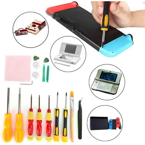Jeu de 17 Tournevis pour Réparation Nintendo Switch - Outils de Démontage Console (1/5)