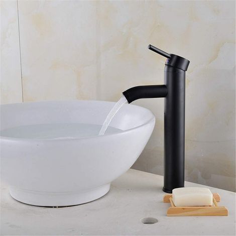 Mitigeur pour vasque, inox, monocommande, pour salle de bain