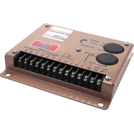 Régulateur de vitesse de moteur ESD5111, contrôleur de régulation de groupe électrogène, composants d'alimentation de générateur CA, régulateur de vitesse 12V/24V. (1/5)
