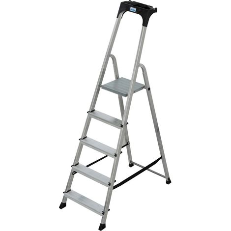 Krause Haushaltsleiter 1 x 5 Stufen Arbeitshöhe ca. 3,05 m (1/3)