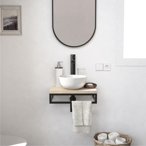 SOHO Slimline Waschbecken + Waschbecken + Spiegel